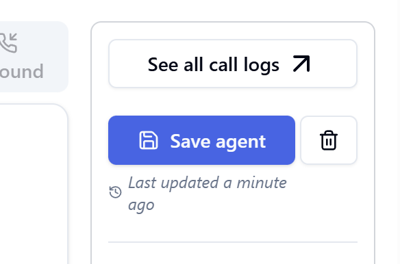 Save the agent after adding the webhook