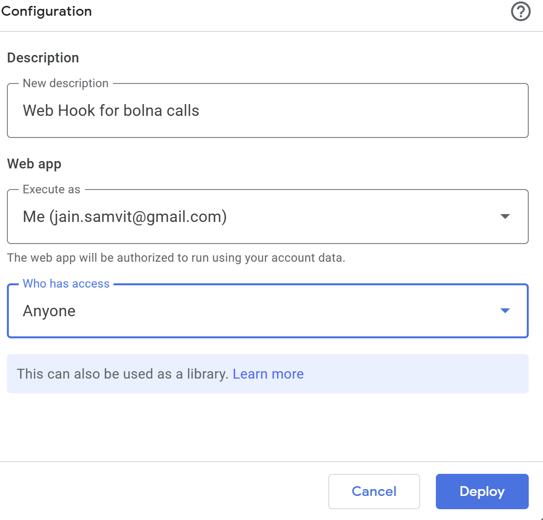 Configure Web App access